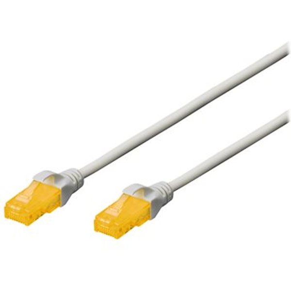 DIGITUS Patchkabel RJ45 U/UTP Cat6A 3.00m grau m. Hebelschu Polybeutel
