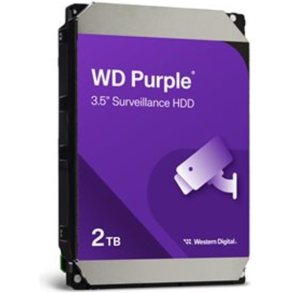 WD Purple 8.9cm (3.5") 2TB SATA3 5400 64MB WD23PURZ intern