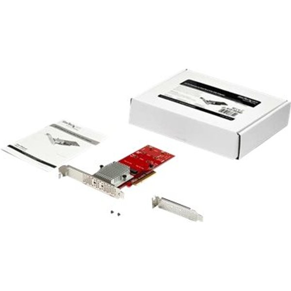 STARTECH x8 Dual M.2 PCIe SSD Adapter