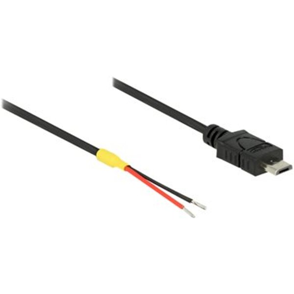 DELOCK USB Mikro-B St -> 2x offene Kabelenden Strom 0.2m
