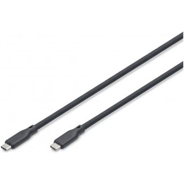 DIGITUS USB 4.0 Anschlusskabel Typ C-C Silikon St/St 1m sw