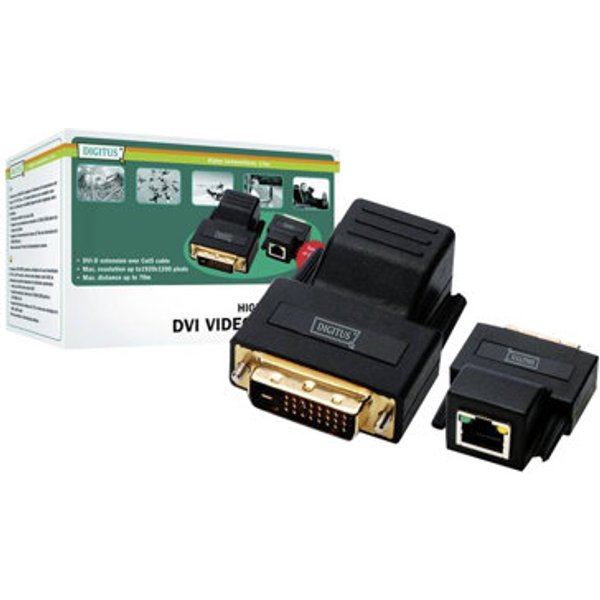 DIGITUS Extender DVI Video über Cat5/UTP bis zu 70m