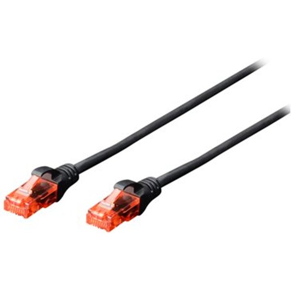 DIGITUS Patchkabel Cat6 U/UTP 2xRJ45 7.0m grau Hebelschutz