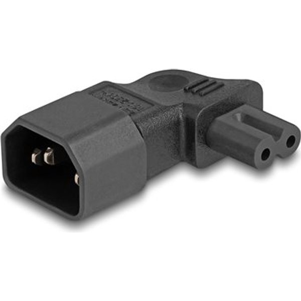 DELOCK Netzadapter IEC 60320 - C14 auf C7, Stecker / Buchse