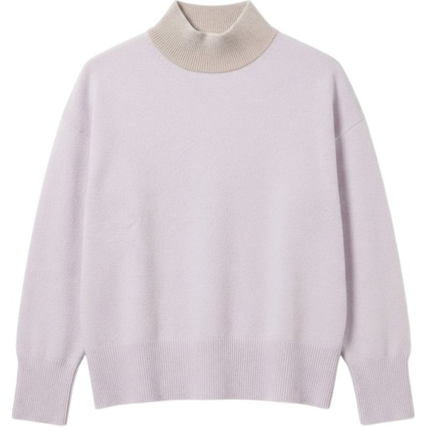 Purotatto Lupetto Donna in Maglia Glicine