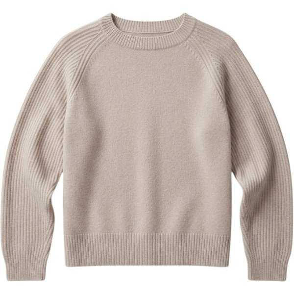 Purotatto Maglia Donna in Filato Pregiato Color Glicine