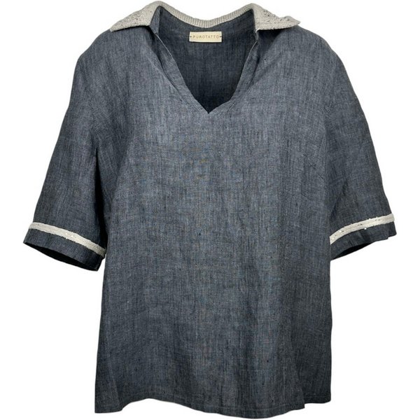 Purotatto Camicie Antracite/beige