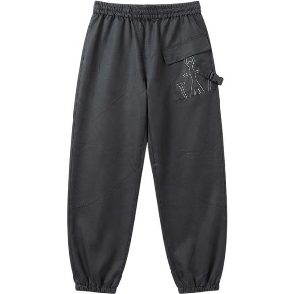 J.W. Anderson Pantaloni in Nero con Dettaglio Ricamato