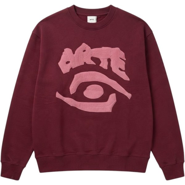 Arte Felpa Bordeaux con Logo Grafico