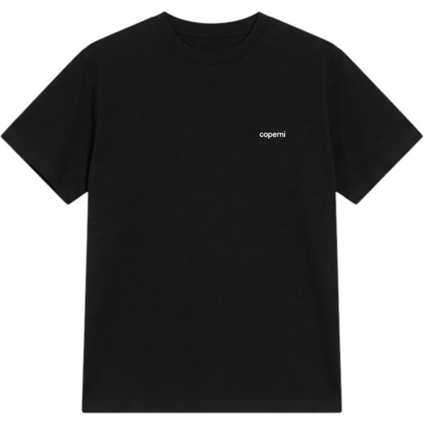 Coperni T-shirt Donna Rosa in Cotone con Logo Ricamato