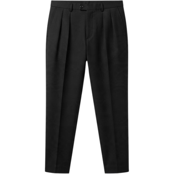 Dolce & Gabbana Pantaloni Neri Eleganti con Pieghe
