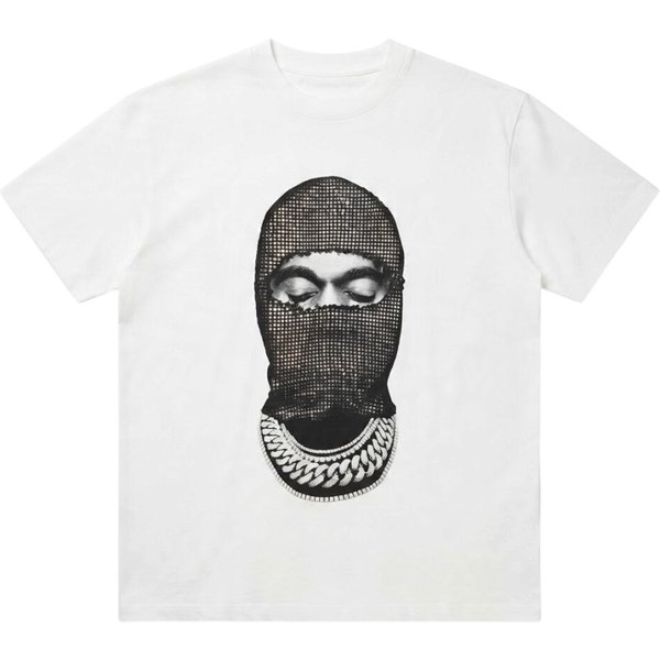 IH NOM UH NIT T-shirt in Cotone Nero con Stampa Artistica