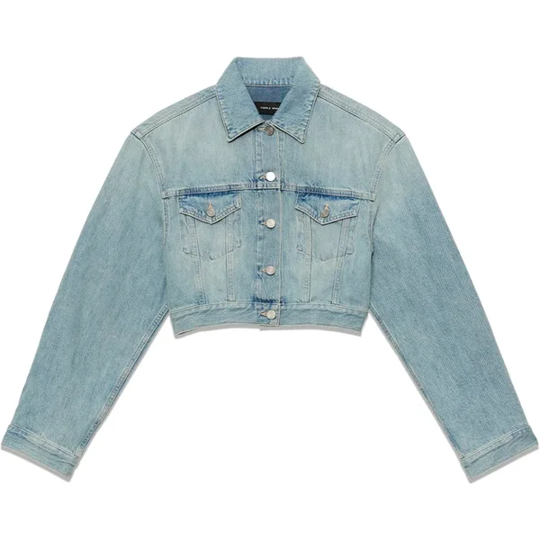 Purple Brand Giacca Jeans in Denim Grigio