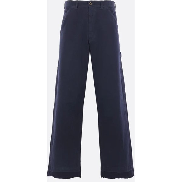 MAISON MARGIELA Pantaloni Cargo Blu in Cotone