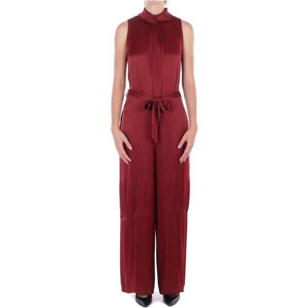 Manila Grace Pantaloni Burgundi