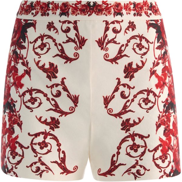 Alice + Olivia Pantaloncini White/Red-image