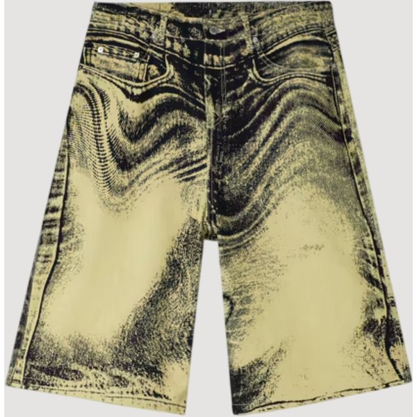 Distorted Denim Shorts