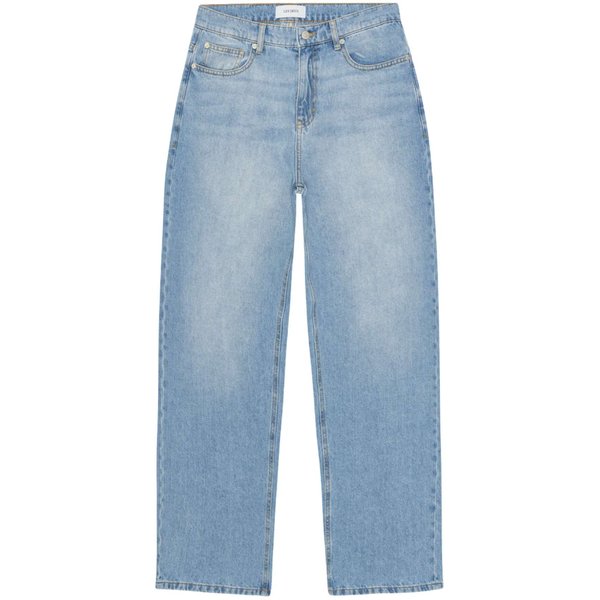 Les Deux Roi Washed Denim Jeans Da Uomo Gamba Dritta - Light Indigo Washed-image
