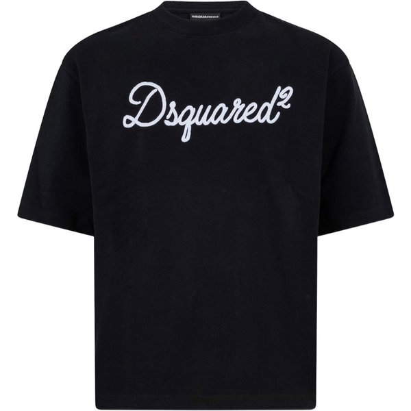 dsquared2 t-shirt nero uomo logo