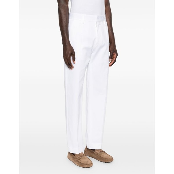dsquared2 pantalone bianco uomo piega frontale