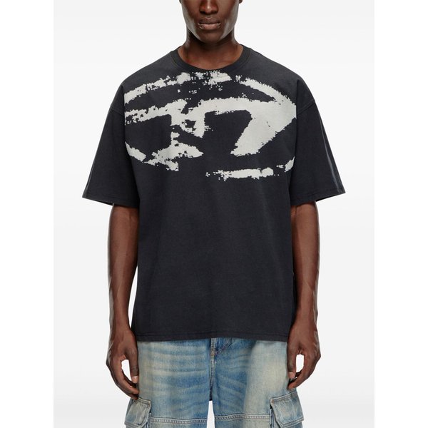 diesel t-shirt t-boxt uomo nero