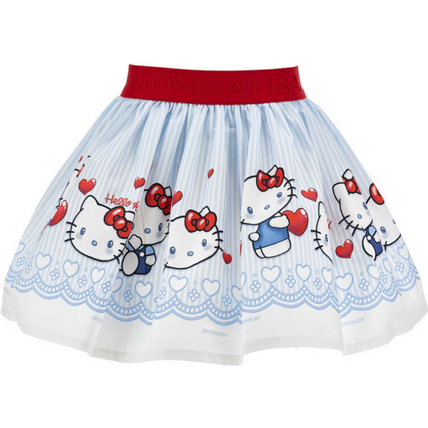Gonna Hello Kitty Bambina Bianco E Celeste-image