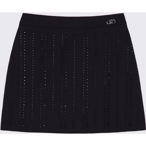 Minigonna Con Strass Bambina Nero-image