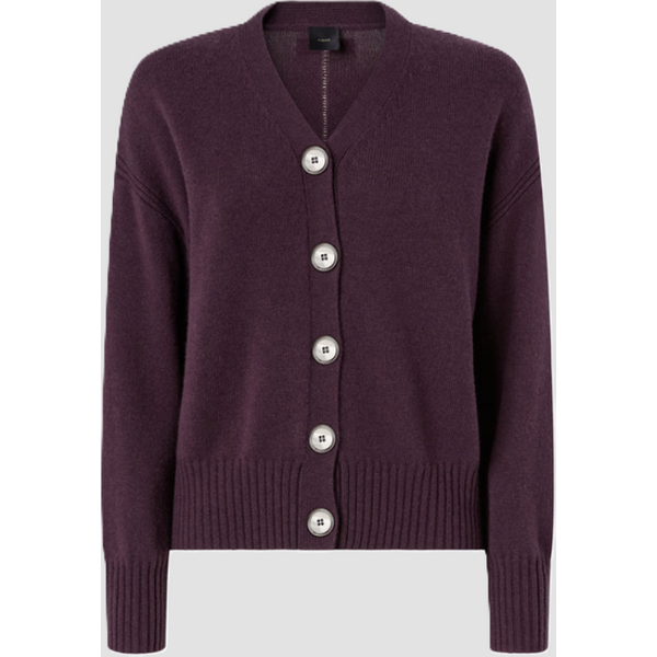 cardigan in misto lana donna viola