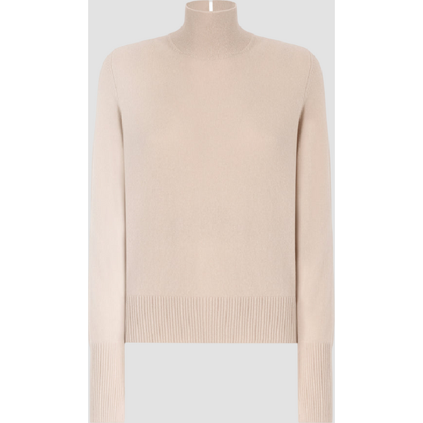 dolcevita misto lana-cashmere donna beige