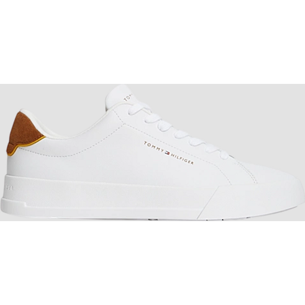 scarpe basse con dettaglio beige da uomo bianco