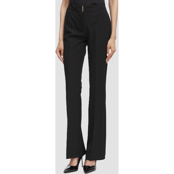 pantalone con fibbia dorata donna nero