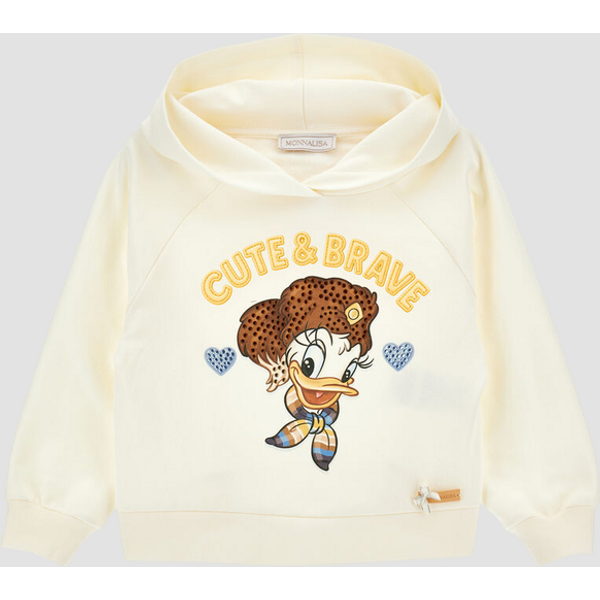 felpa con cappuccio disney bambina gardenia-blu
