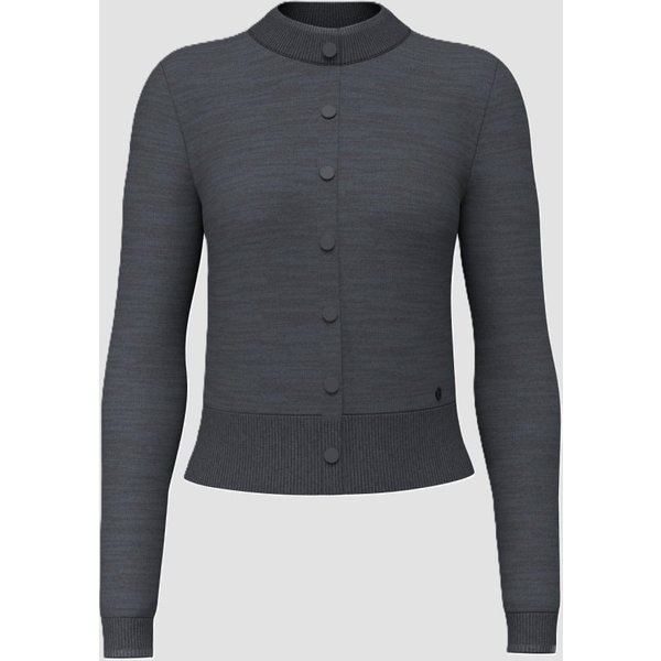 cardigan con bottoni donna grigio scuro