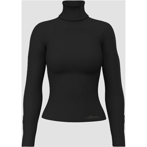 maglia a collo alto donna nero