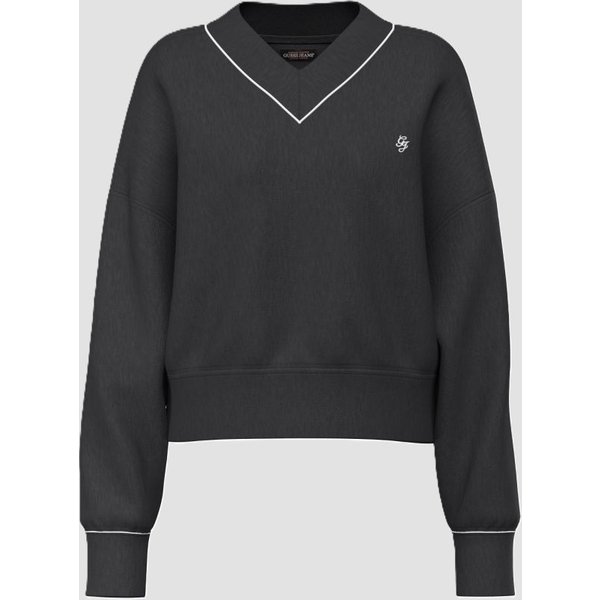 felpa cropped donna nero