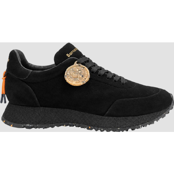 scarpe in camoscio uomo nero