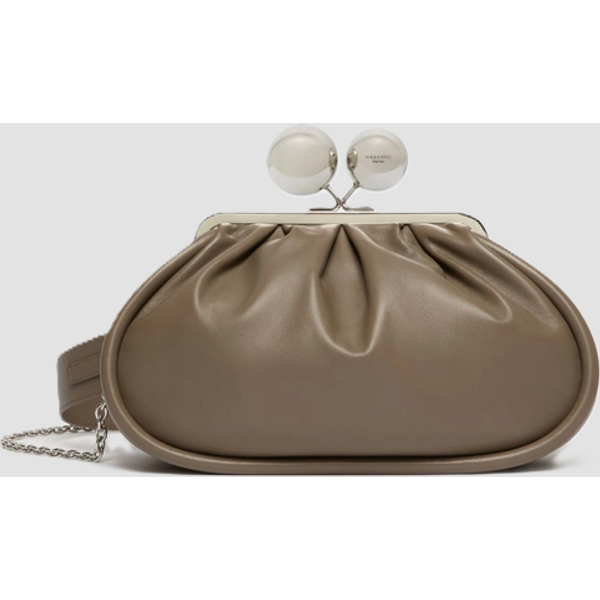 borsa pasticcino medium in nappa donna fango