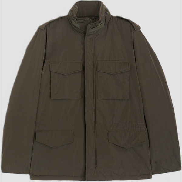 giacca a vento da uomo verde militare