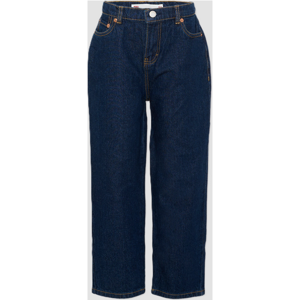 jeans straight fit bambina blu scuro
