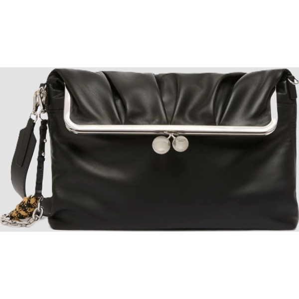 borsa pasticcino a busta donna nero