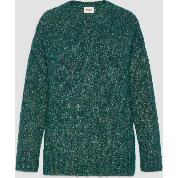 pullover in lana donna verde