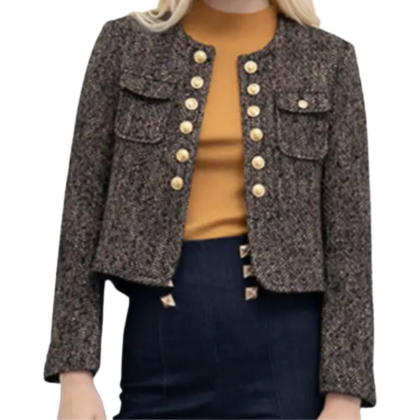 GOA GOA GIACCA CORTA IN TWEED NUEVA YORK