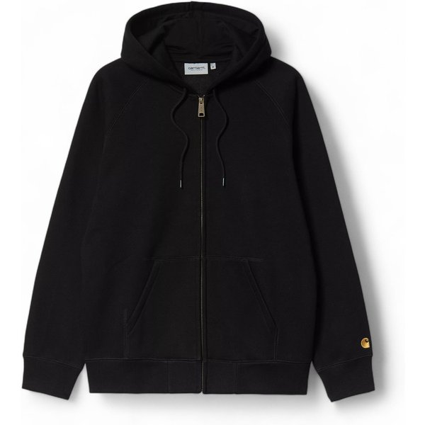 Carhartt Wip Hooded Chase Jacket - Black / Gold-image