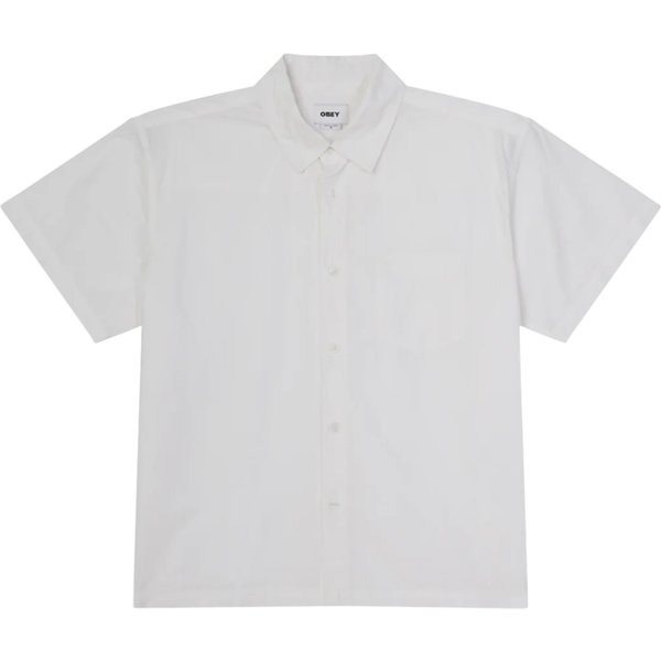 Camicia Obey Wire Woven Ss - White-image