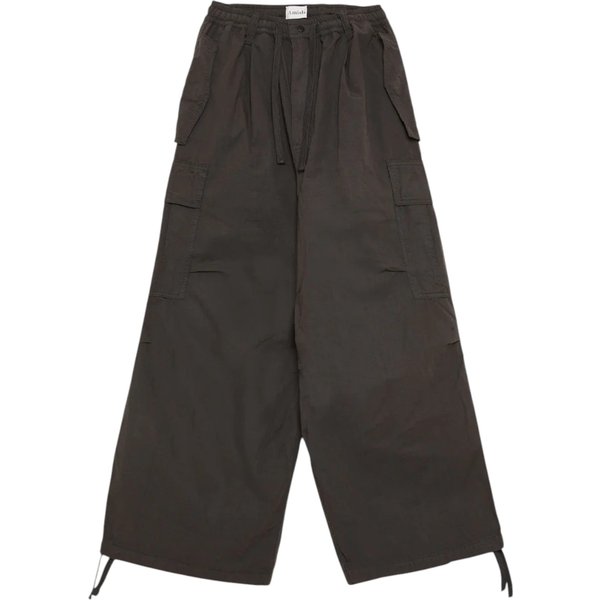 Pantalone Amish Paracargo Unisex Amish Heavy Popeline - Washed Black-image