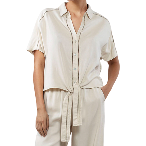 Goa Goa Camicia Donna Noor Corta con Nodo Burro Elegante 15204058/129
