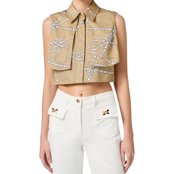 camicie donna elisabetta franchi - camicia - beige