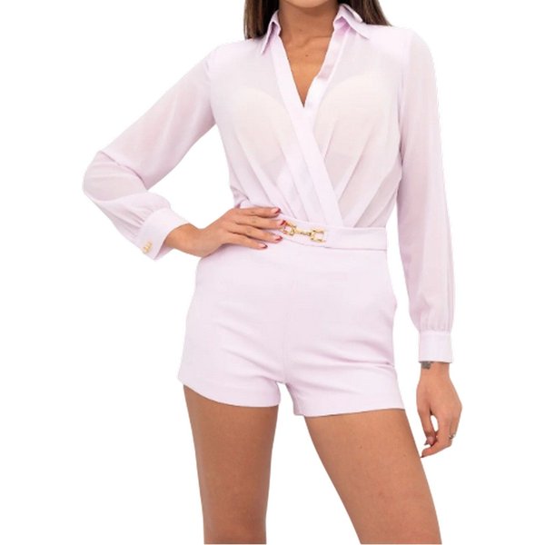 Bluse E Camicie Donna Elisabetta Franchi - Camicia A Body - Rosa-image