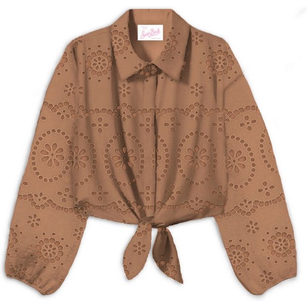 Camicie Donna Mc2 Saint Barth - Febe Cotton Sangallo Embry 19 - N.D.-image