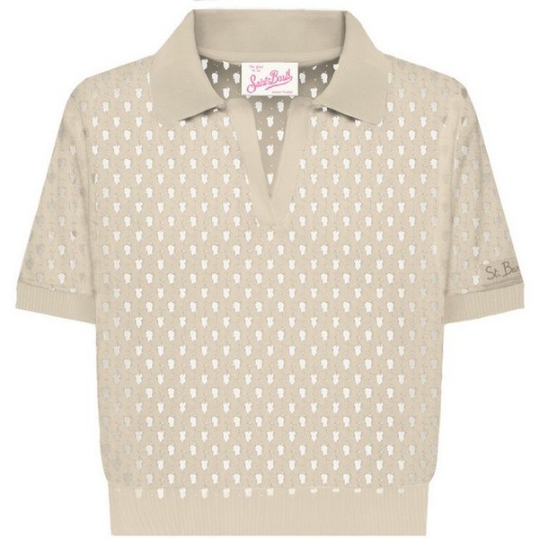 Polo Donna Mc2 Saint Barth - Flora Mesh 11 Beige - N.D.-image